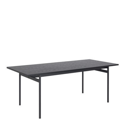 Furniture To Go Angus Dining Table In Black & Powder-Coated Metal Legs - image 1