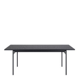 Furniture To Go Angus Dining Table In Black & Powder-Coated Metal Legs - thumbnail 2
