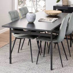 Furniture To Go Angus Dining Table In Black & Powder-Coated Metal Legs - thumbnail 6
