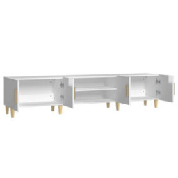 Walplus Tv Cabinet High Gloss White 180X31.5X40 Cm Engineered Wood - thumbnail 7