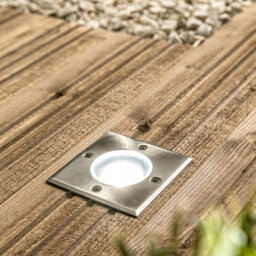 CGC Lighting Myah - Cgc Square Small Single Stainless Steel Inground Or Decking Lights