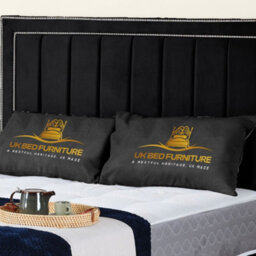 UKBEDFURNITURE Fiona Black Plush Valvet Upholstered Gas Lift Ottoman Storage Bed -  With 48 Inch Headboard - thumbnail 2