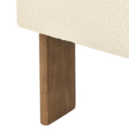 Beliani Armchair Ilbro Boucle Off-White/ Dark Brown - thumbnail 8