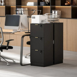 Filing Cabinet, File Cabinet With 3 Lockable Drawers And Hanging Rails - thumbnail 6