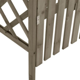 Vidaxl Pergola With Gate 116X40X204 Cm Grey Solid Firwood Pergolas - thumbnail 5