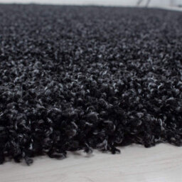 Abaseen 60X110 Cm Anthracite Shaggy Rug - Soft Touch Thick Pile Modern Rugs - Washable Area Rugs For Home And Office - thumbnail 2