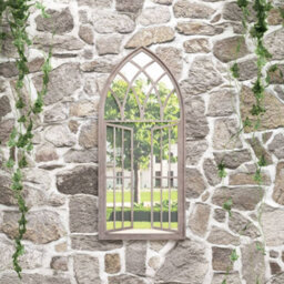 Berkfield Garden Mirror Sand 100X45 Cm Iron For Outdoor Use - thumbnail 1