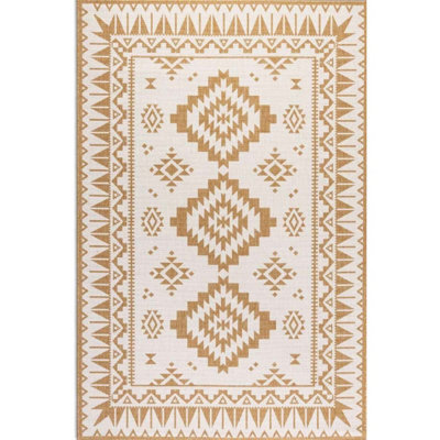 The Rugs Dynamic Reversible Indoor & Outdoor Rug Polypropylene Oriental Rug In Yellow - image 1