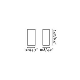 Luminosa Lighting Luminosa Bruc Led Outdoor Up Down Wall Light Dark Grey Ip54 - thumbnail 3