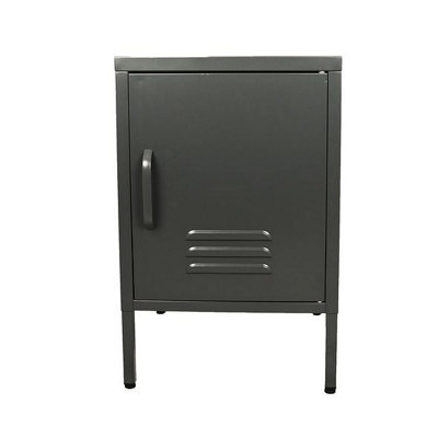 MMT Funiture Designs Grey mmt Metal Locker Cabinet - 38X38X60Cm Bedside Table Sideboard For Bedroom/living - image 1