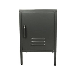 MMT Funiture Designs Grey mmt Metal Locker Cabinet - 38X38X60Cm Bedside Table Sideboard For Bedroom/living - thumbnail 1