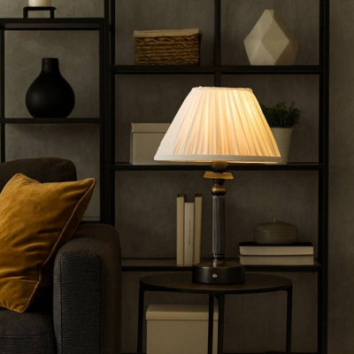 Wisteria Edith Usb Rechargeable Led Touch Table Lamp Pewter - image 1