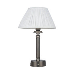 Wisteria Edith Usb Rechargeable Led Touch Table Lamp Pewter - thumbnail 3
