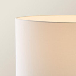 Valuelights Charles White Floor Lamp With Drum Shade And Bulb - thumbnail 5