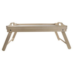 Woodeedoo Wooden Bed Serving Tray With Folding Legs Handles And Laptop Stand Rectangular Unfinished Pine Table 50 X 30 X 27 Cm - thumbnail 5