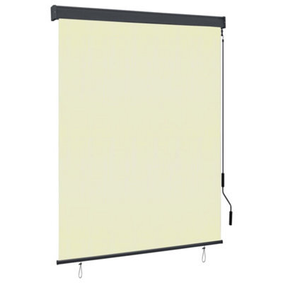 Walplus Cream Outdoor Roller Blind 140X250 Cm - Exterior Shade For Balcony, Garden, Patio - image 1