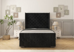 Comfort Beds Monte Carlo Black Naples Bed Frame - thumbnail 2