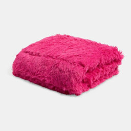 Ohs Fluffy Faux Fur Sensory Sleep Therapy 8Kg Weighted Blanket - Hot Pink - thumbnail 2