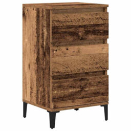 Berkfield Durable Bedside Cabinet Old Wood 40X35X70 Cm Engineered Wood - thumbnail 1