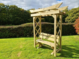 Churnet Valley Garden Furniture Ltd Tokyo Arch 4Ft With Ashcombe Bench - thumbnail 1