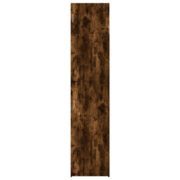 Berkfield Slim Storage Cabinet Smoked Oak 50X42.5X225 Cm Engineered Wood - thumbnail 4