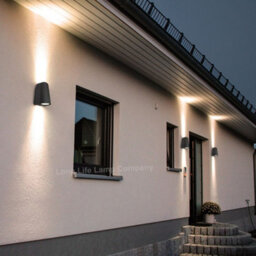 Long Life Lamps Company Double Outdoor Wall Light Black Zlc330 - thumbnail 9