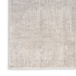 Silver Abstract Modern Easy To Clean Rug For Bedroom & Living Room-69 X 229Cm (Runner) - thumbnail 6