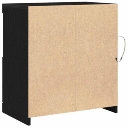 Berkfield Sideboard With Led Lights Black Oak 60,5X37X67 Cm - thumbnail 8