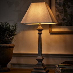 Dibor French Style Table Lamp E14 Brushed Wood Desk Lamp With Linen Shade Bedside Table Lamp