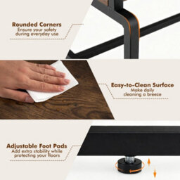 Modern Coffee Table With Storage Shelves Simple Design For Living Room - thumbnail 4