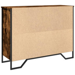 Berkfield Sideboard Smoked Oak 97X32.5X74.5 Cm Engineered Wood - thumbnail 7