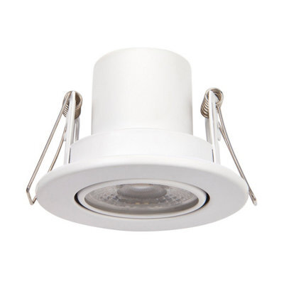 Luminosa Lighting Luminosa Shieldeco 500 Cct Tiltable Light 5W Recessed Downlight Matt White Paint - image 1