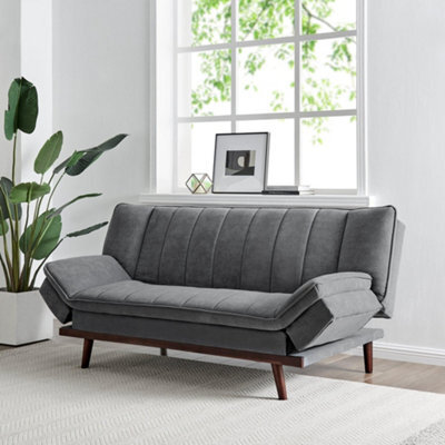 Bravich Mondaine Sofa Bed Click Clack Double - Grey - image 1
