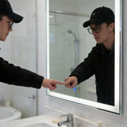 Gr8 Home Led Bathroom Mirror 60X90Cm Anti-Fog Touch Sensor Dimmable Wall Mounted - thumbnail 4