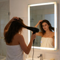 Gr8 Home Led Bathroom Mirror 60X90Cm Anti-Fog Touch Sensor Dimmable Wall Mounted - thumbnail 3