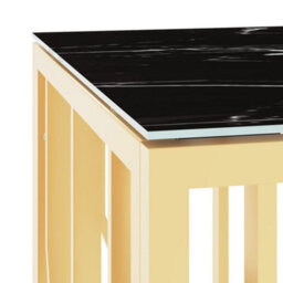Berkfield Coffee Table Gold 110X45X45 Cm Stainless Steel And Glass - thumbnail 5