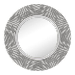 Nielsen Abraham Round Textured Decorative Silver Mirror, 80 Cm