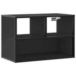 Berkfield Industrial Tv Cabinet Black 60X31X39.5 Cm Engineered Wood And Metal