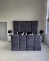 Stratus Interiors Cubed Tv Bed Luxury Bed Frame With Hidden Tv Storage - Small Double