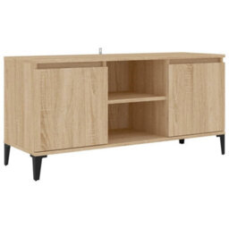 Walplus Tv Cabinet With Metal Legs Sonoma Oak 103.5X35X50 Cm - thumbnail 2