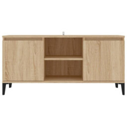 Walplus Tv Cabinet With Metal Legs Sonoma Oak 103.5X35X50 Cm - thumbnail 5