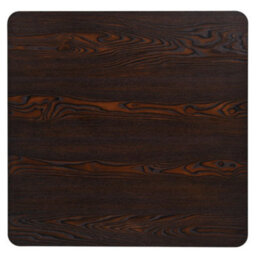 Berkfield Bistro Table Mdf And Steel Square 80X80X75 Cm Dark Ash - thumbnail 4