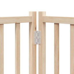 Walplus Wood Dog Gate With Door Foldable 6 Panels 480 Cm Poplar Wood - thumbnail 9
