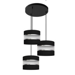 Luminosa Lighting Luminosa Helen Cluster Pendant Ceiling Light Black, Silver 35Cm - thumbnail 1