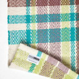 Homescapes Wilson Handwoven Blue, Yellow And Brown Tartan 100% Cotton Rug, 150 X 240 Cm - thumbnail 5