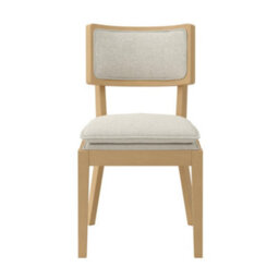 Where Saints Go Ltd Meg Dining Chair, Frost Linen Blend, Light Oak Finish Birch Frame By Where Saints Go - thumbnail 3