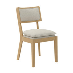 Where Saints Go Ltd Meg Dining Chair, Frost Linen Blend, Light Oak Finish Birch Frame By Where Saints Go - thumbnail 4