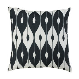 Glendale Garden & Leisure Scatter Cushion 18X18 Pattern Outdoor Garden Furniture Cushion (Pack Of 4) - L46 X W46 Cm - Black - thumbnail 2