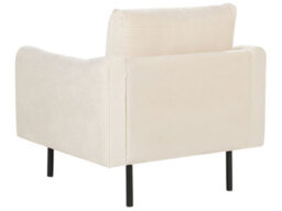 Beliani Living Room Set 5 Seater Vinterbro Velvet Light Beige With Ottoman - thumbnail 9