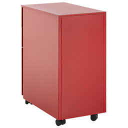 Beliani Storage Unit Bolsena Metal Red - thumbnail 8